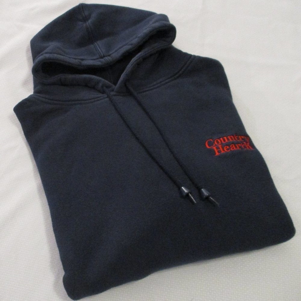 VOS SPORTS NAVY HEAVY-WEIGHT HOODIE – SIZE L – UNISEX